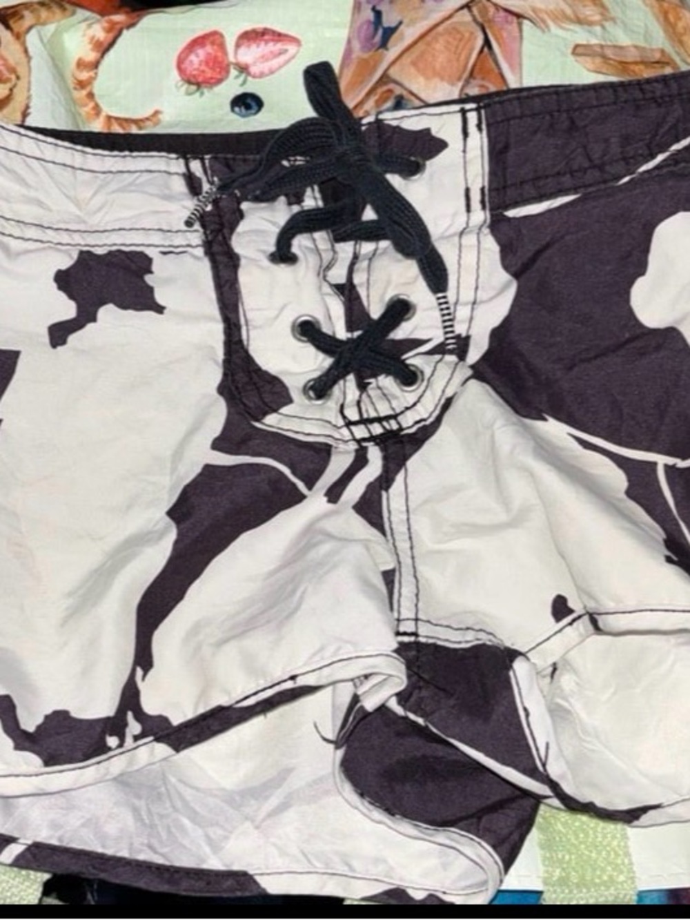Roxy Black & White Camo Women's Boardshorts